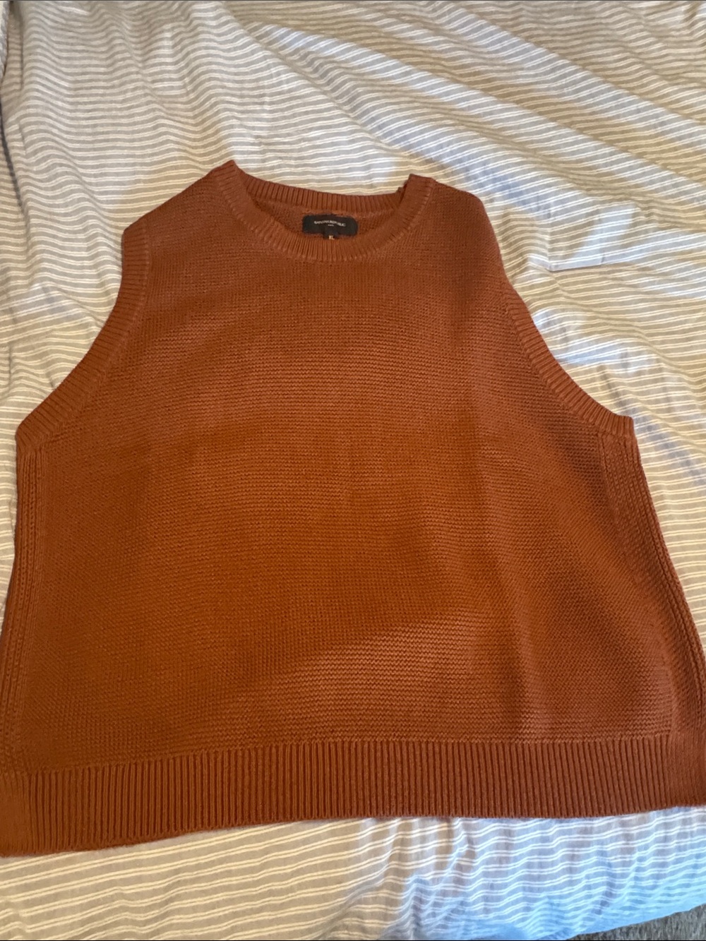 Banana Republic Women’s Crewneck Sweater Vest in Rust